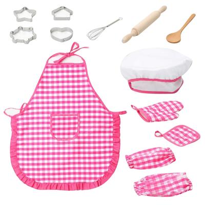 Toy For Girls Cake Apron Role Play Kitchen Cooking Toy Children Kids Baking Chef Hat Chef Costume Role Play Bake Sets