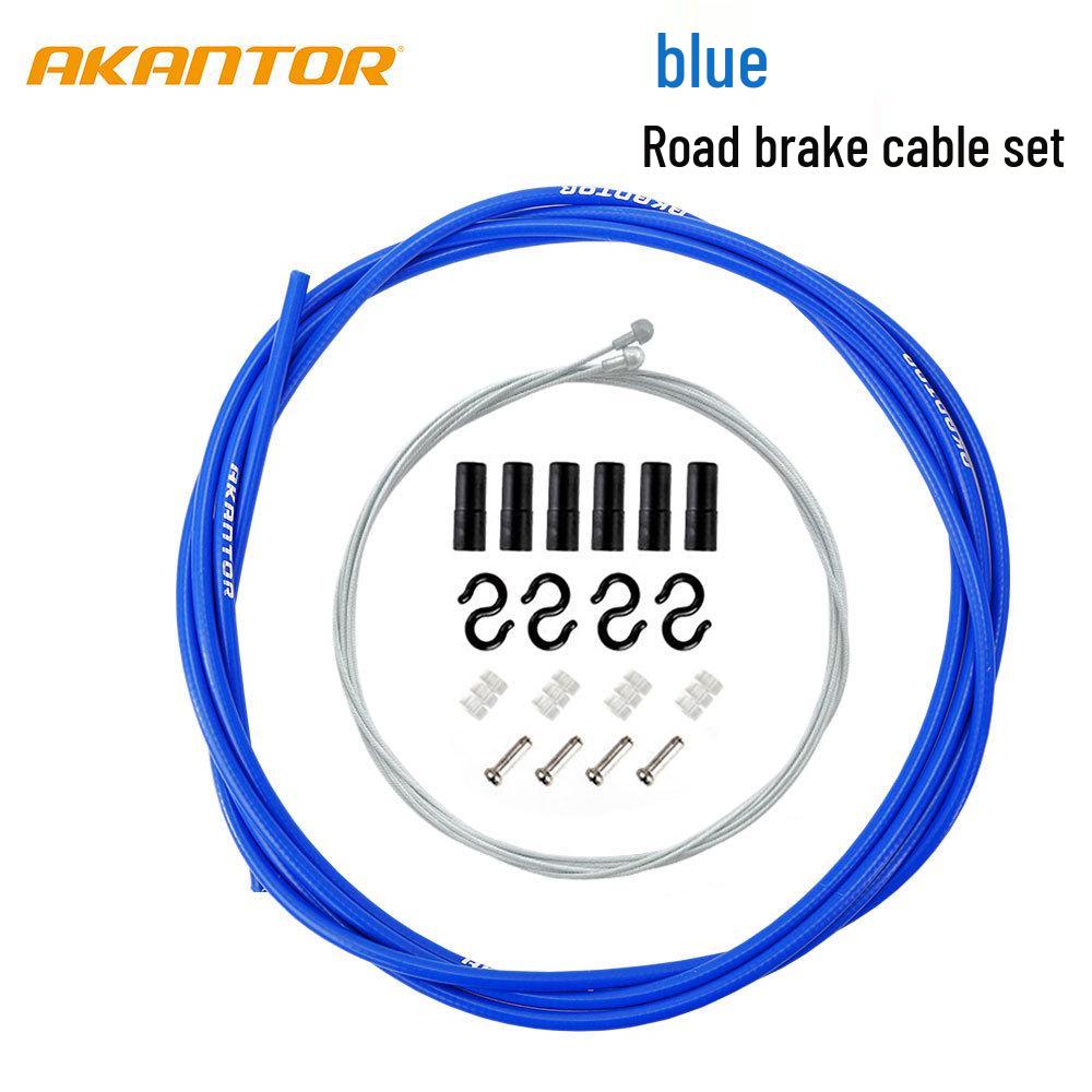 AKANTOR Bicycle Brake & Gear Shift Cable Set for Mountain, Road, or Folding Bikes