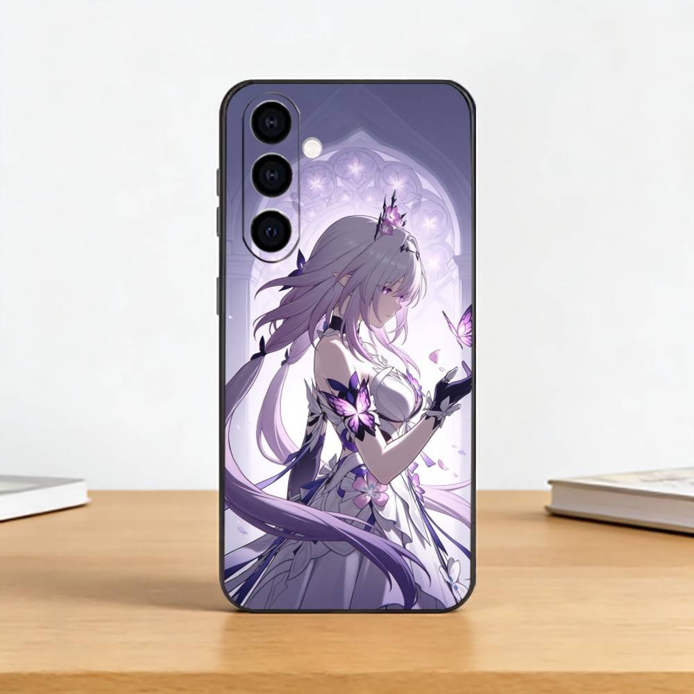 Honkai Castorice S-Star Rail Phone Case For Samsung Galaxy A73,A72,A71,A70,A53,A52,A51,Others Soft Black Cover