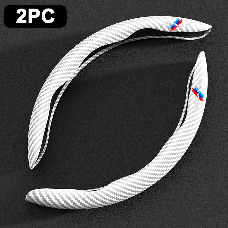 2pcs Carbon Fiber Car Non-Slip Steering Wheel Cover Accessories For BMW M Performance F20 F40 F22 F30 E90 F32 F06 F07 F46 E60 M5