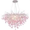Creative Tree Branch Chandelier for Bedroom Girl Room Decoration Hanging Lamp Lovely Cute Pink Blue Pendant Lighting Fixture