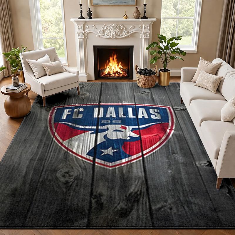 FC Dallas Carpet Door Mat for Living Room or Bedroom Protective Mat Under Chair Office Decoration Christmas Gift Birthday Present