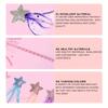 Glitter Star Wands Princess Angel Fairy Star Magic Wands Girls Fairy Magic Dress-up Costume Props for Birthday Party Supplies