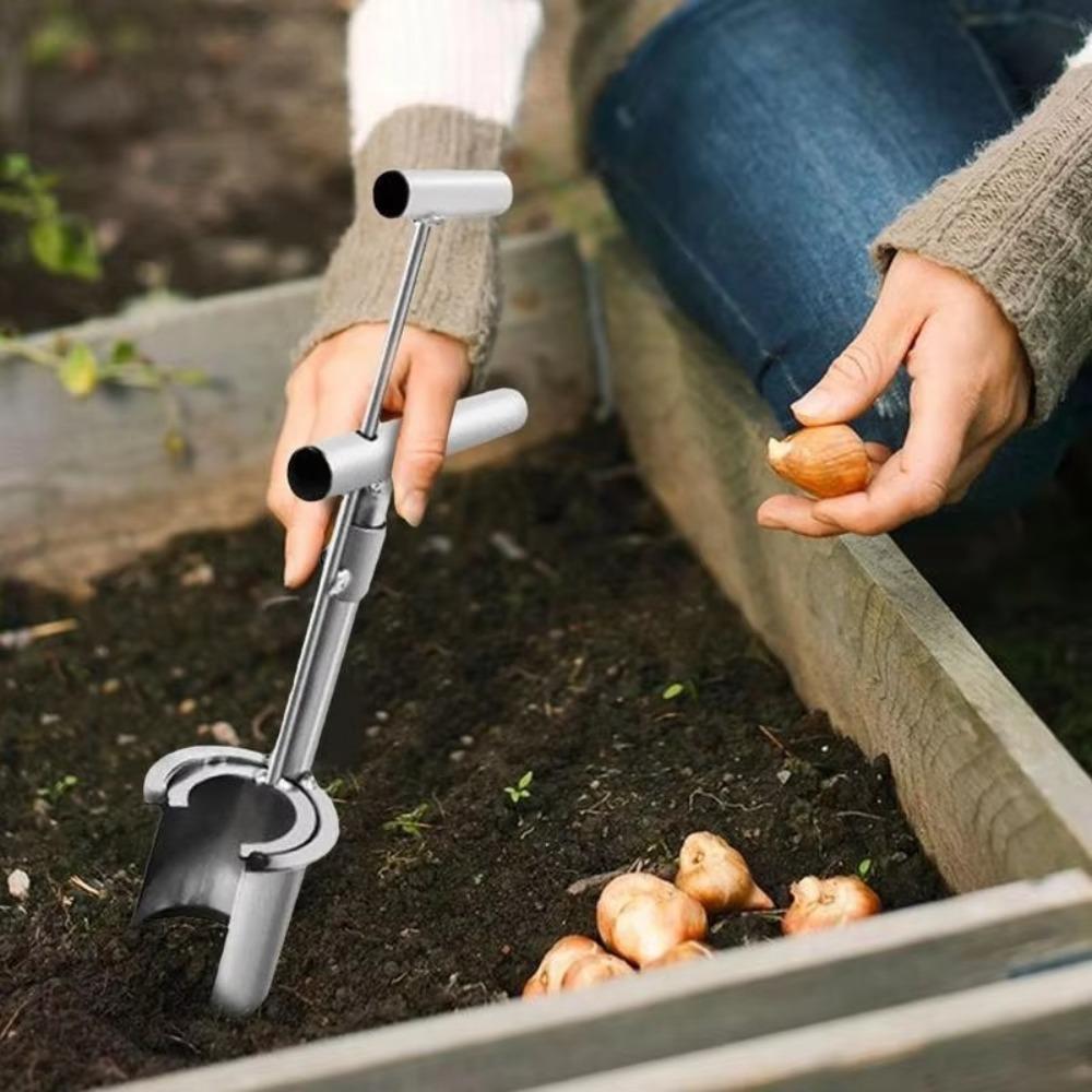 Durable Planting Tool Stainless Steel Bulb Planter Tool Seedling Transplanter  Gardening