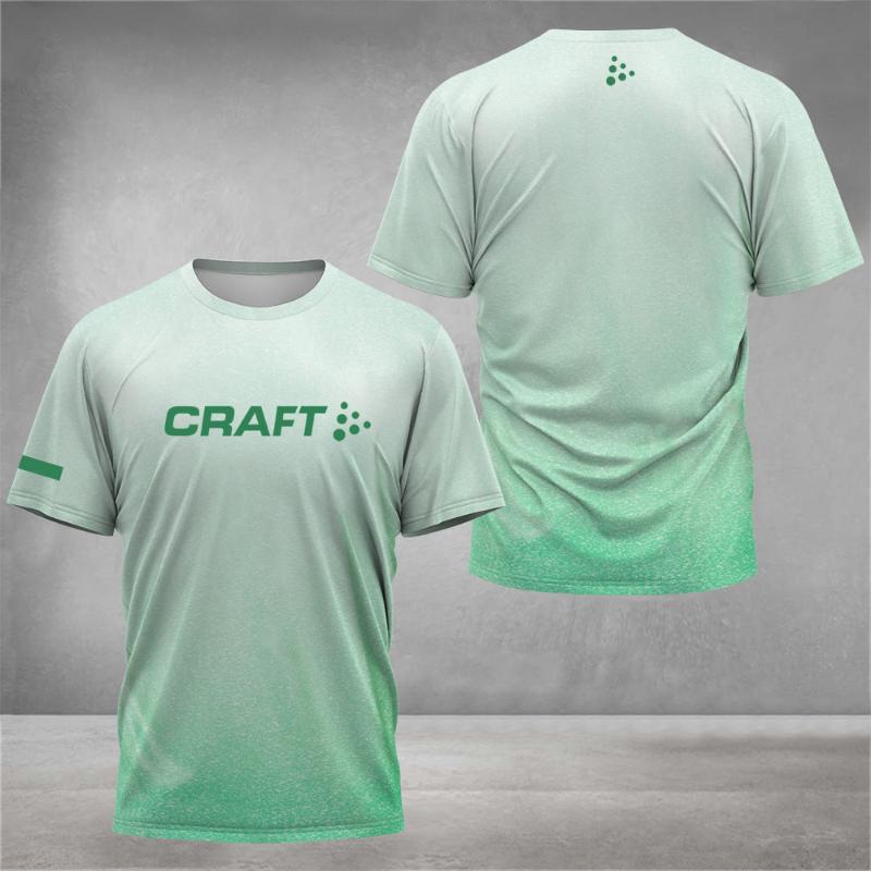 Summer Men's Fashionable Casual Tie Dye Printed Round Neck T-shirt 3D Printed New Fast Drying Badminton Tennis Short Sleeved Top