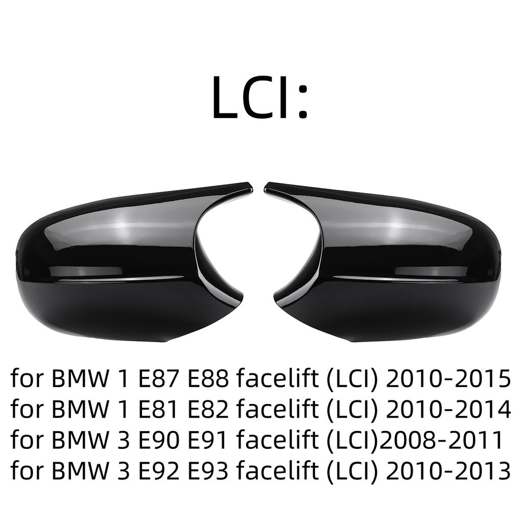 Replacemen Rear View Mirror Cover Caps For BMW 3 Series E81 E82 E87 E88 E90 E91 E92 E93 2005-2013 Side Wing Mirror Cap
