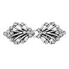 1 Pair Shiny Alloy Cardigan Collar Clips Holder Women Decor Crystal Cape Cloak Clasps Fasteners Buckle Brooch Clip
