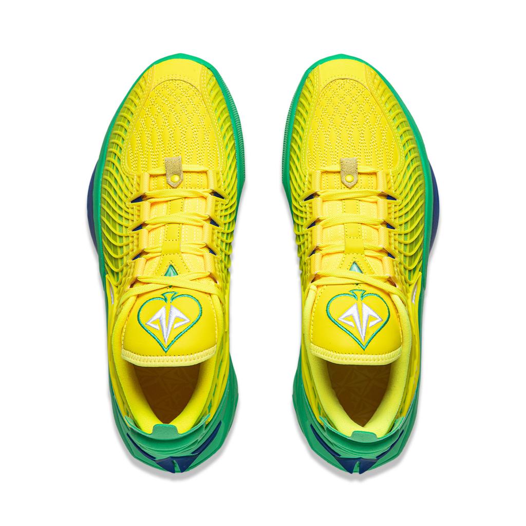 Nouvelles Chaussures de Basketball LiNing JB3 Couverture Anti-Retournement Tige Basse Homme Jaune Vert ABAU107-31