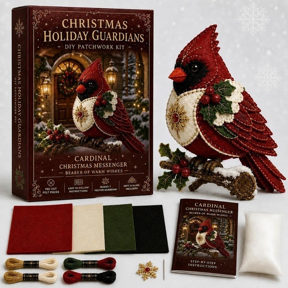 Handnähen Weihnachten DIY Patchwork-Set Filzstoff Komplette Materialpackung Geschenk