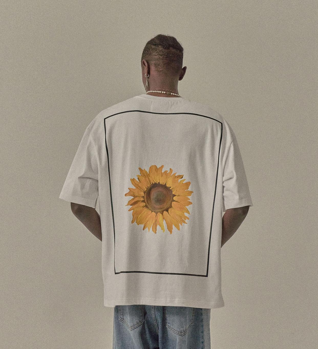 Футболки с принтом Dollar Flower $Un Flower, Белые Free