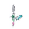 WOSTU 925 Sterling Silver Flower Bird Charms Pendant Hollow Heart Beads Fit Original Bracelet DIY Necklace WOmen Jewelry Making