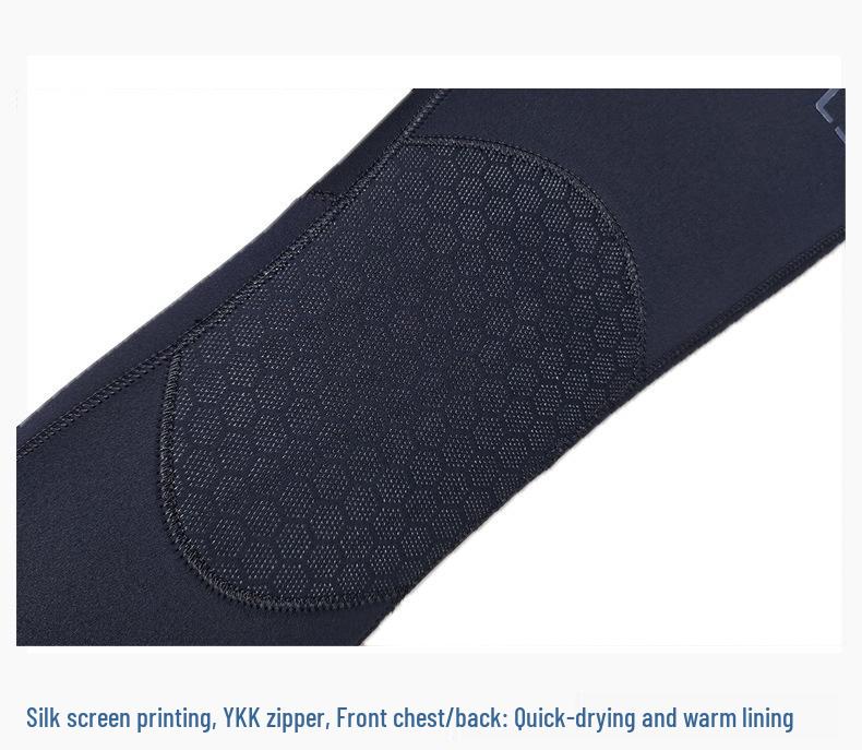 OUZO7mm CR Super Elastic Long Sleeve Wetsuit - Thick, Cold-Proof for Surfing, Free Diving, and Scuba Diving