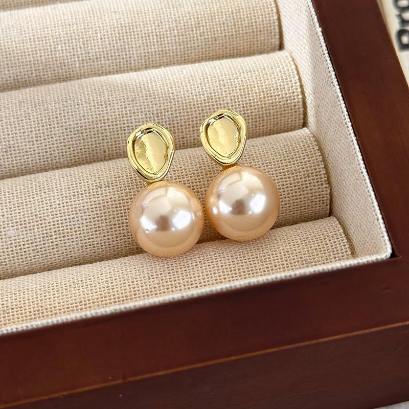 

Maillard Water Drop Imitation Pearl Pendant Earring for Women Champagne Grey Geometric Baroque Exaggerated Party Jewelry Gift шампанского