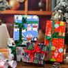 50x70cm 1 Roll Christmas Gift Wrapping Paper with Snowflake, Santa Claus, Reindeer Printed for Christmas, New Year Celebration