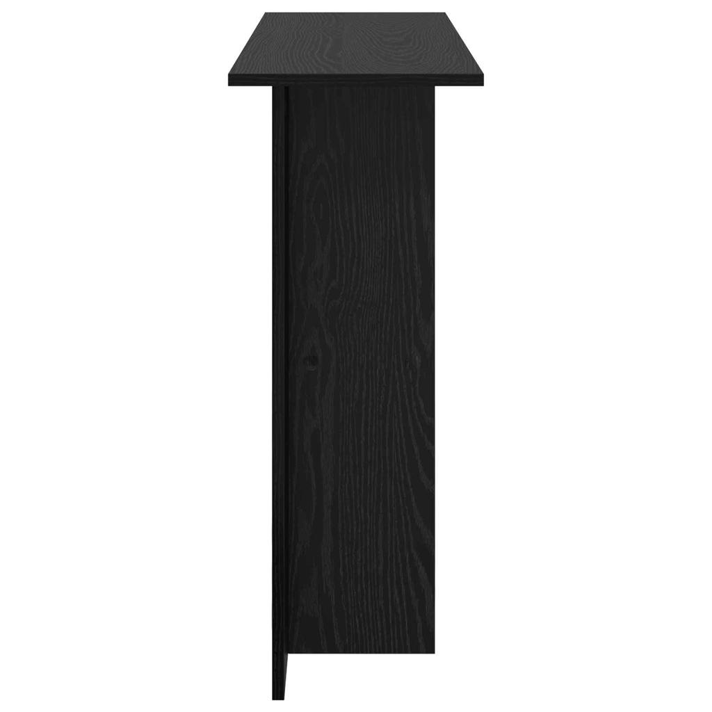 Console Table Black Oak 100 X 30 X 75 Cm Engineered Wood