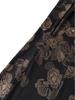 Spring New Plus Size Jacquard V-Neck Dress for Middle-Aged Women - Slimming, Long Sleeve, Stylish