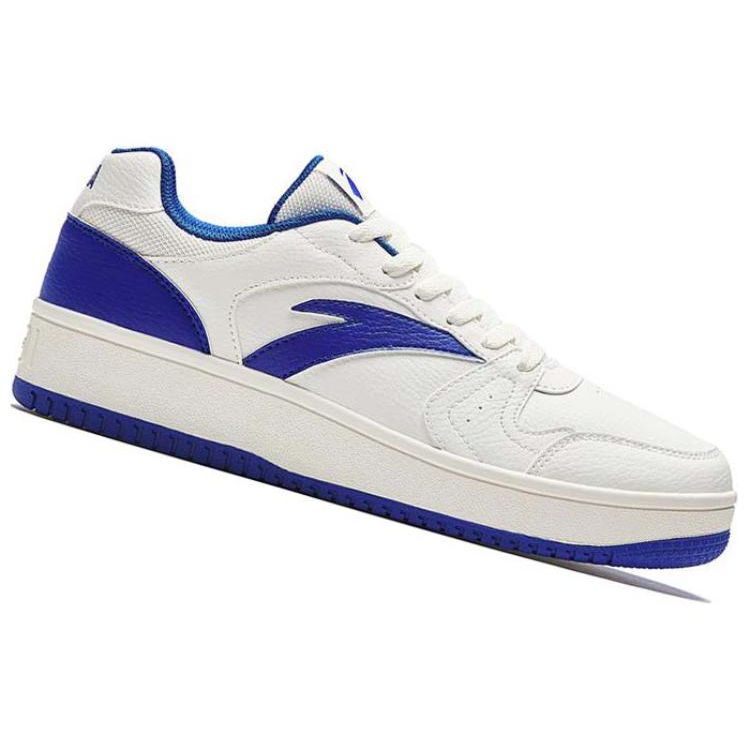 Anta Little Inspiration Non-Slip Shock Absorbing Lightweight Low-Top Skate Shoes Men Skate Shoes White Blue 912518068F-1