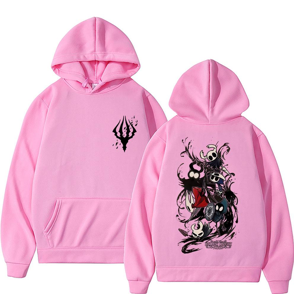 Gra Hollow Knight Bluza z kapturem Męska Moda Streetwear Odzież Męska Damska Casualowe Oversize Bluzy Unisex Retro Otaku Miłośnicy Pulower