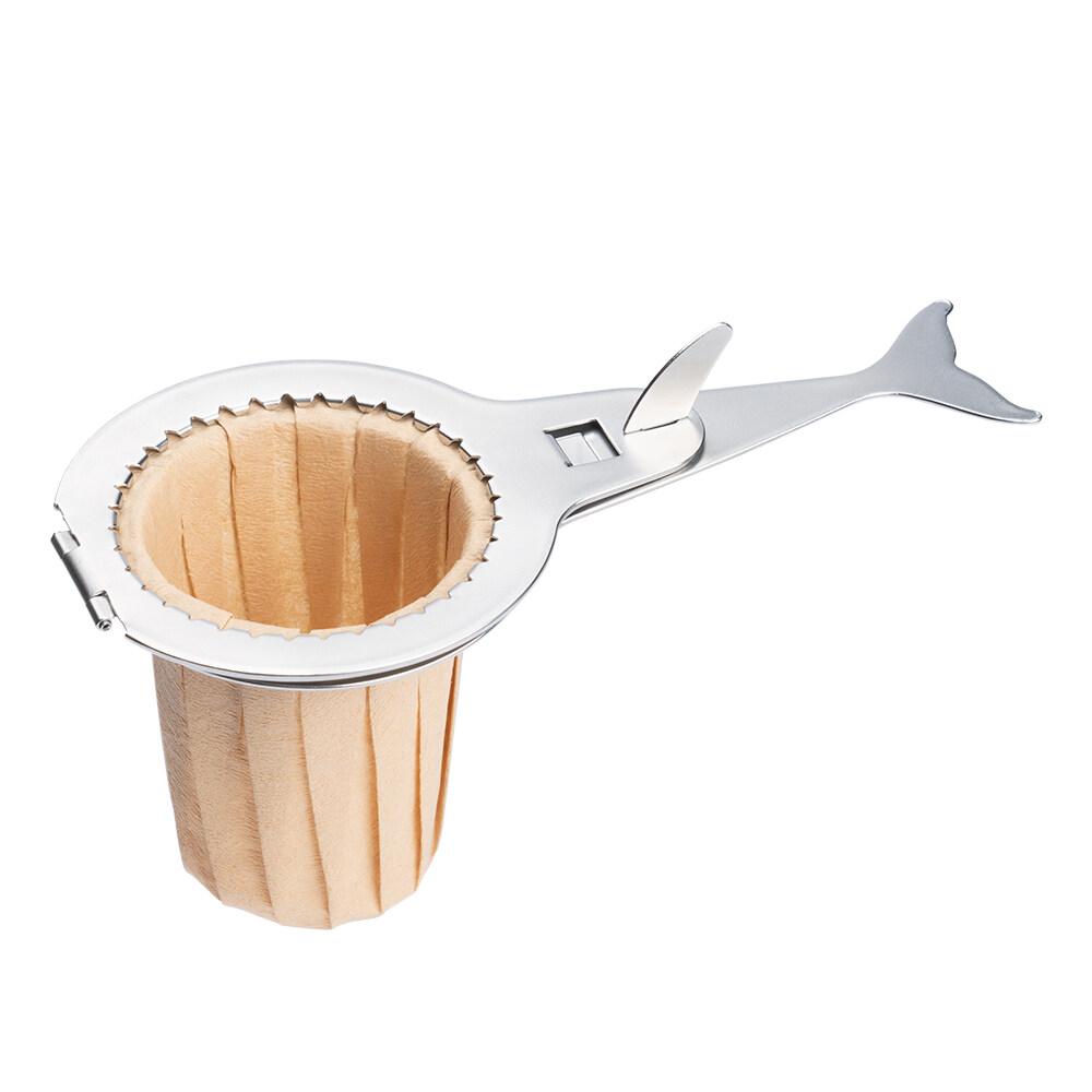 i Cafilas [HLB15] Enkleste Håndlagde Kaffeholder Klemme Bryggerstativ Rist Papirfilter for Dryppkaffe Hindre Fall Av 304 Rustfritt stål