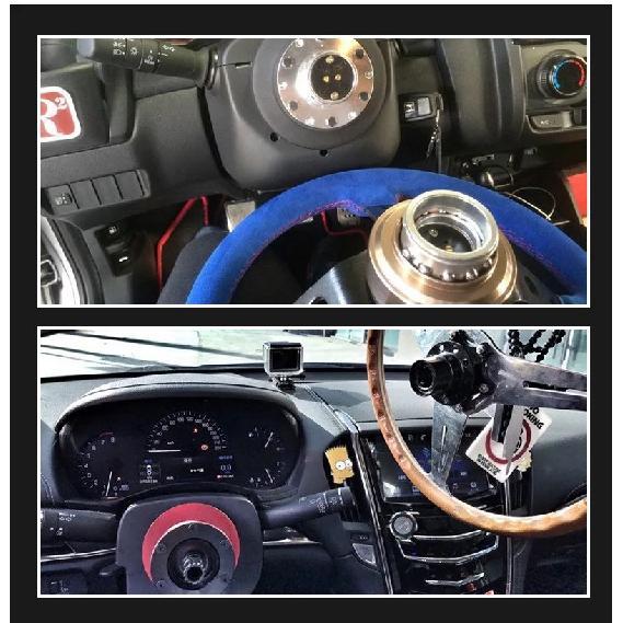 Universal Racing Steering Wheel 6 Hole Aluminum Car Quick Release Steering Wheel Snap Off Hub Adapter Boss Kit Car Accessories