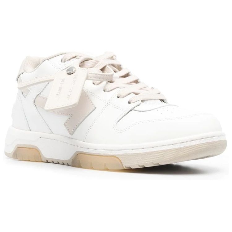 Off-White Кроссовки мужские Out of Office White Beige OMIA189C99LEA0040161