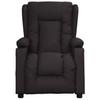 Recliner Chair Black Artificial Leather