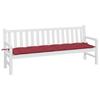 Garden Bench Cushion Burgundy 200x50x7 Cm Oxford Fabric