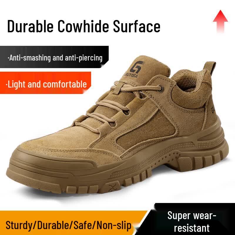 Junbu Men s Steel Toe Anti-Smash Puncture-Resistant Work Safety Shoes 3115L