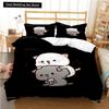 Cute Bubu Dudu Cartoon Bear Panda Duvet Cover kawaii Bedding sets Soft Quilt Cover and Pillowcases Single/Double/Queen/King Boys