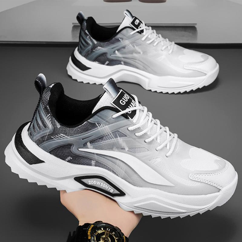 Мужские кроссовки Дизайнерская мужская обувь Удобная дышащая обувь на платформе Кроссовки Tenis Masculino 39 чёрный 2254₽