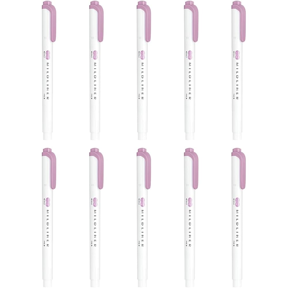 Zebra Highlighter Mild Liner Mild Iris 10-Pack B-WKT7-MIR