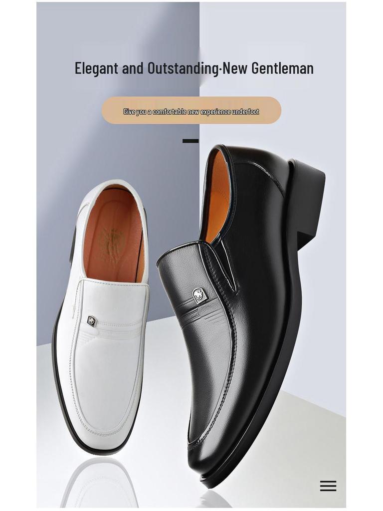 Men's Breathable Genuine Leather Hollow Sandals - Soft Sole, Non-Slip, Perfect for Summer and Business Wear