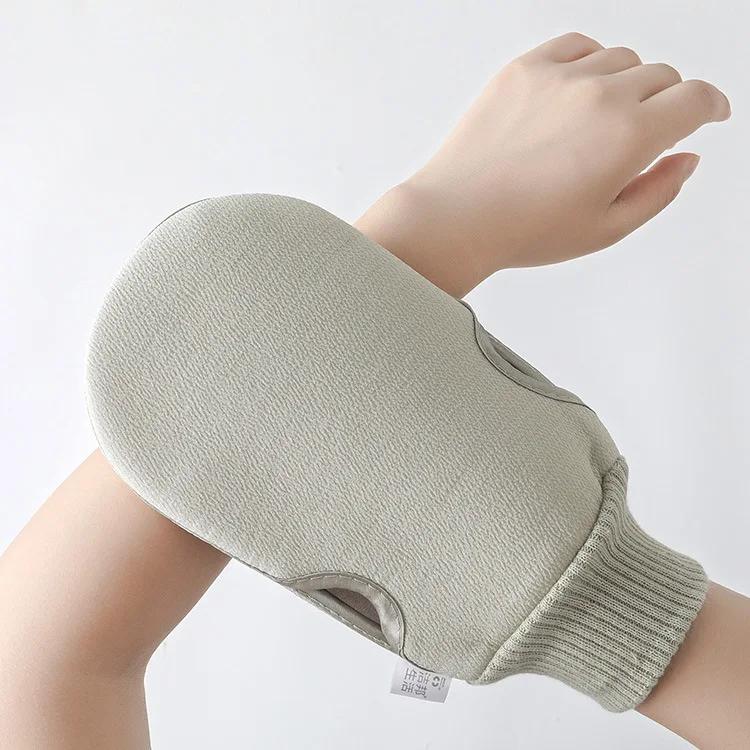 Shower Spa Exfoliator Two-sided Bath Gloves Body Cleaning Scrub Mitt Rub Washcloth Body Scrubber Rubbing Towel Gloves