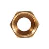 1pc Brass Water Pipe Fitting Connector Hex Bushing Reducer Adapter 1/2BSPT Male and 3/4BSPT Female Thread