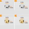 4Pcs Mirror Screw Decorative Cap Nail Cap Brass Golden Silver Bright Surface for Sign Board Diameter 12/14/16/18/20/22mm