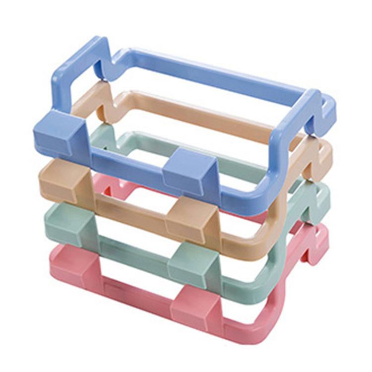 Trash Rack Storage Garbage Bag Holder Cupboard Door Back Kitchen Garbage Bag Cabinet Hanging Trash Rack Kitchen Organizer