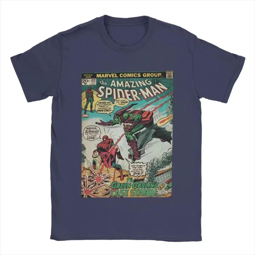 Men's Spider-man Spiderman T Shirts Pure Cotton Clothing Funny Short Sleeve Round Neck Tee Shirt Original T-Shirt