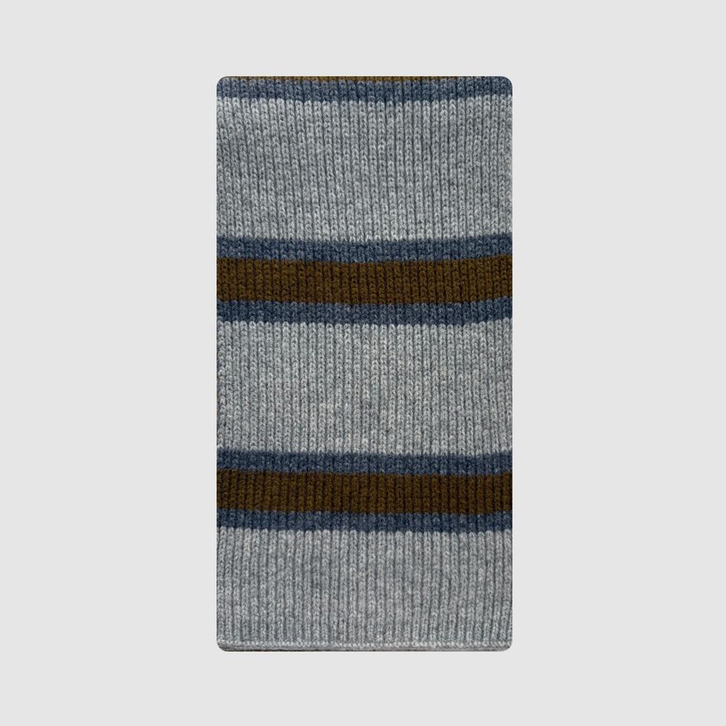 High Quality 100% Wool Striped Knitted Women Scarf Autumn Winter Korean Version Soft Waxy Cashmere Muffler Female Warm Scarves