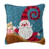 Christmas Deer Latch Hook Kit Santa Claus Knot Pillow Package Embroidery Latch Hook Kits Cushion Pillowcase Set For Needlework 