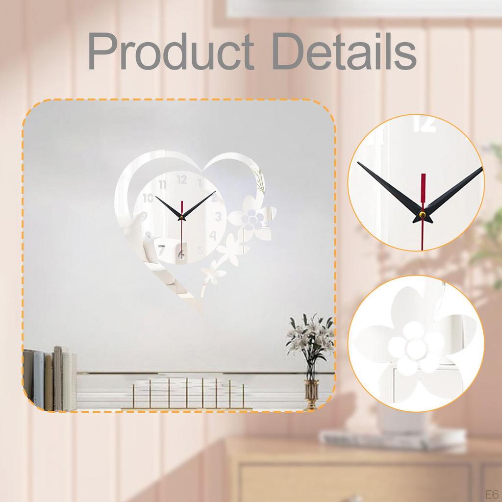 Acrylic Wall Clock, Silent, for Hanging In The Office Or Living Room, Ideal Housewarming Gift
