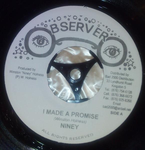 7inch Record NINEY THE OBSERVER - I Made A Promise NONE Observer 2008 Jamaica Reggae, Ska & Dub Used