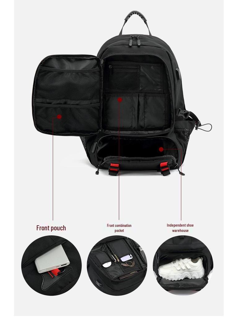 Extra Large Capacity USB Travel Backpack - Breathable, Multi-purpose for Men & Women