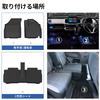 ZUNDUO 3D TPE All-Weather Floor Mats 3PC Set for Suzuki XBEE MN71S MND1S Late Model (2025-Present) / Waterproof Custom Interior Liner