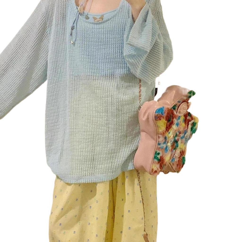 Women's Loose Fit Summer Knit Sun Protection Top