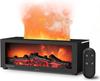 Fireplace Flame Aromatherapy Humidifier 7 Color Atmosphere Timing Ultrasonic Diffuser Black