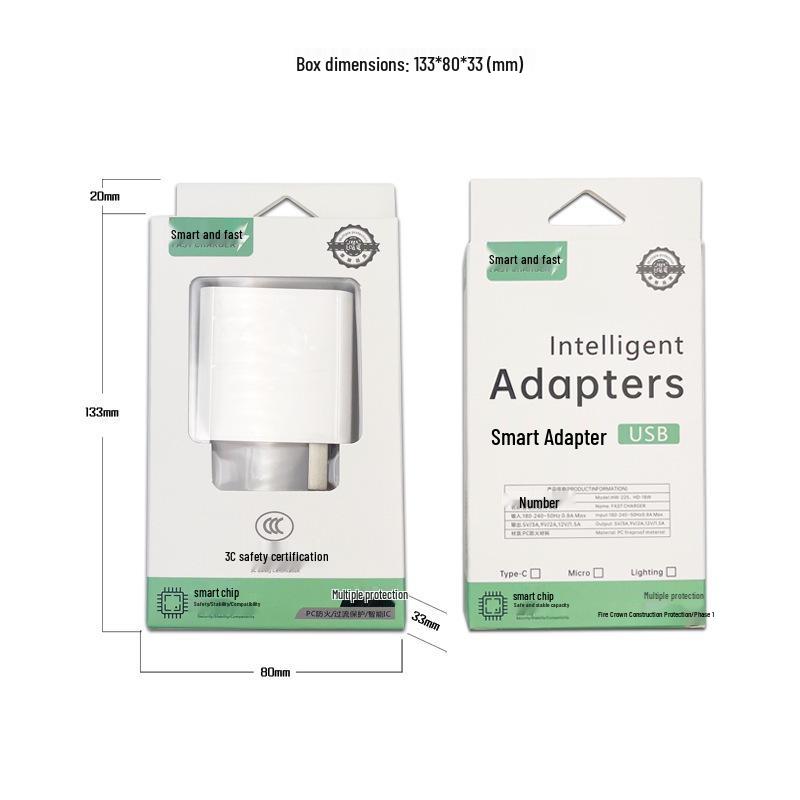 18W Fast Charger 3C Certified for Huawei, OPPO, Xiaomi, VIVO - Supports All Protocols, 5V/3A SuperCharge