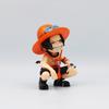 Ace & Yamato Anime Figure, Q Version Sitting Pose Laughing GK Statue, Cute Collectible Model Car Decor Gift