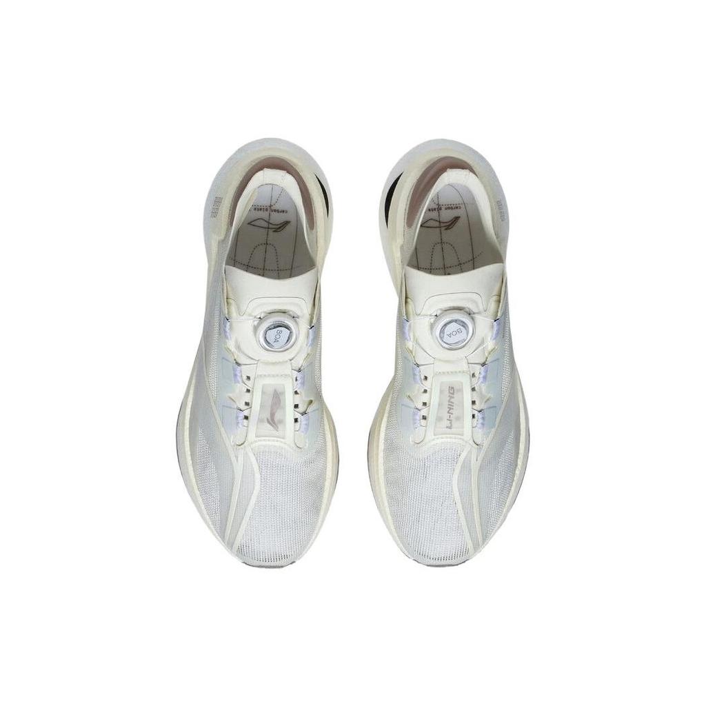 Li Ning Shadow 1.0 Comfortable Cushioning Slip Resistant Abrasion Resistant Low top Running Shoes Unisex White Gray ARRT013-3