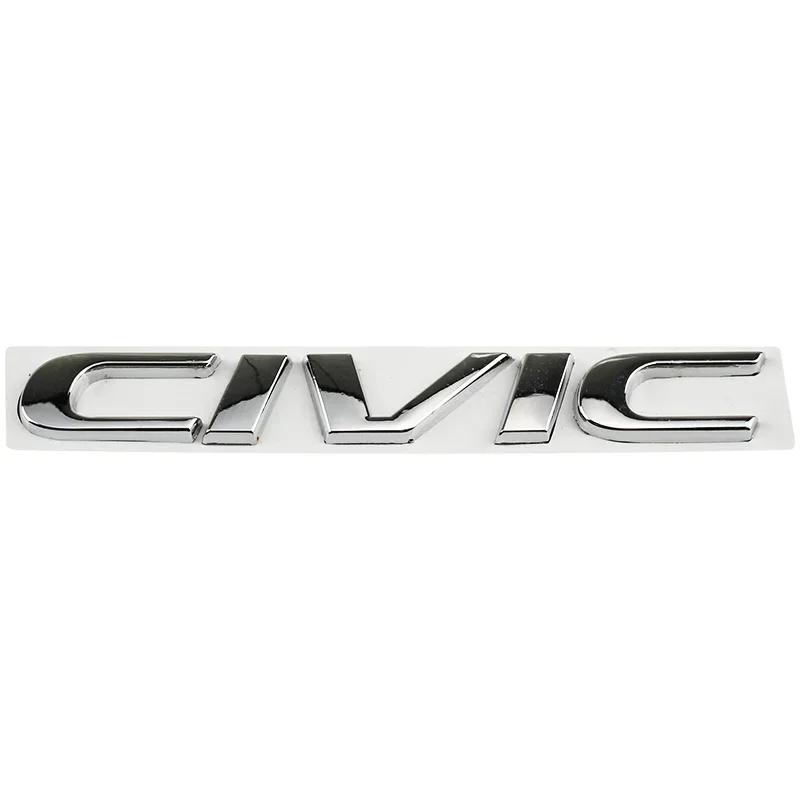 Metal 3D Car Stickers Side Fender Badge Rear Trunk Emblem Decal Styling for Honda CIVIC Logo 10th 11th 8th 2025 2023 Accessories