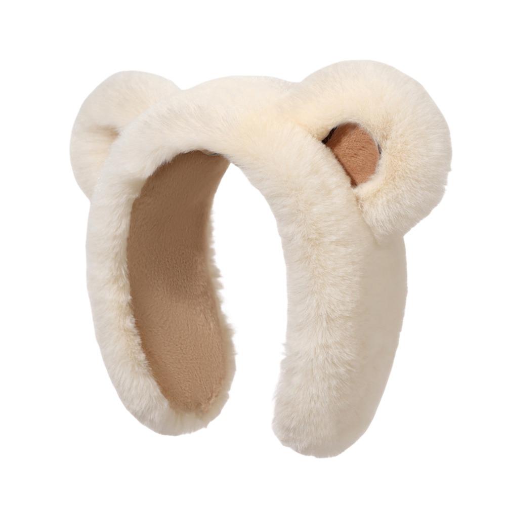 Fashion Plush Winter Bear Earmuffs Anti-Freeze Cartoon Ear Protection Cover Keep Warm Thickening Ear Warmer for Women Girls